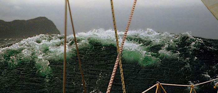 waves in the Strait of Magellan