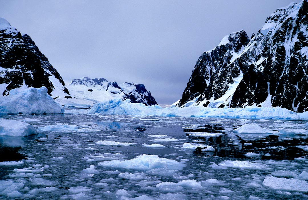 Lemaire Channel berried in ice