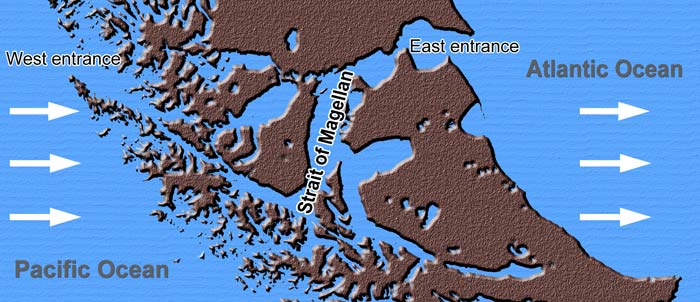 magellan strait map